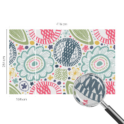 Moderne Fototapete nach Maß Blumenmuster