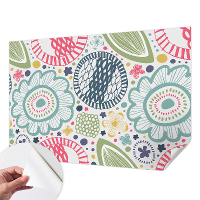 Moderne Fototapete nach Maß Blumenmuster