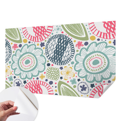 Moderne Fototapete nach Maß Blumenmuster