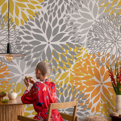 Motivtapete fürs Wohnzimmer Blumenenergie