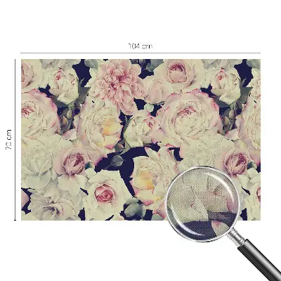 Vintage Tapete mit Blumenstraußmuster