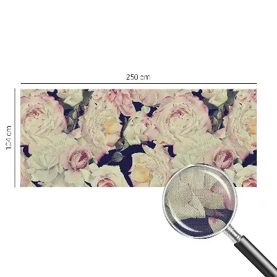 Vintage Tapete mit Blumenstraußmuster