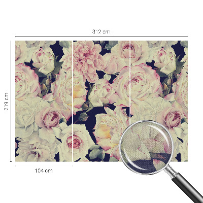 Vintage tapete Blumenstrauß