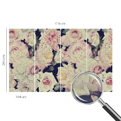 Vintage tapete Blumenstrauß