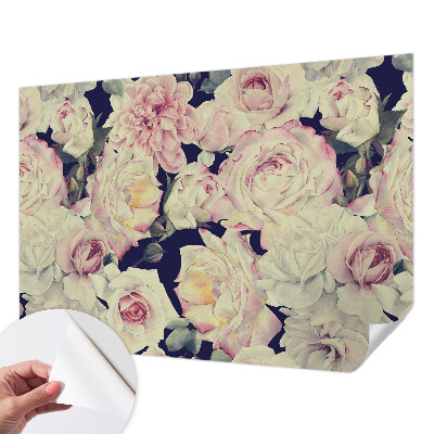 Vintage tapete Blumenstrauß