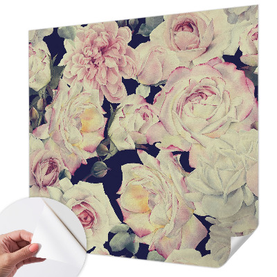 Vintage tapete Blumenstrauß