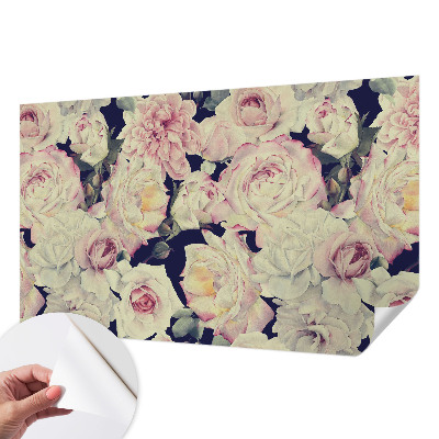 Vintage tapete Blumenstrauß