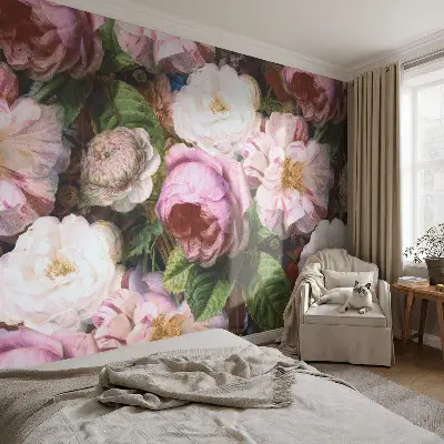 Hochwertige Bildtapete mit floralem Motiv