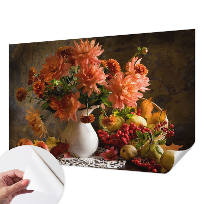 Selbstklebende Fototapete mit einer Herbstkomposition