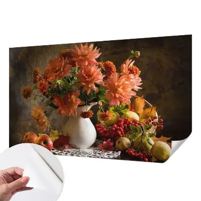 Selbstklebende Fototapete mit einer Herbstkomposition