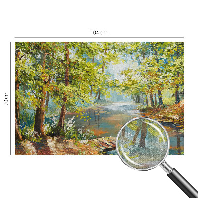 Selbstklebende Fototapete für die Wand Idyllischer See