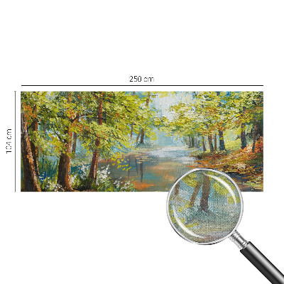 Selbstklebende Fototapete für die Wand Idyllischer See