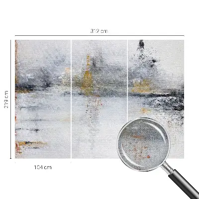 Selbstklebende Fototapete fürs Wohnzimmer mit harmonischer abstrakter Gestaltung