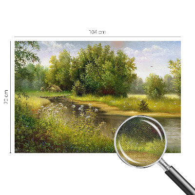 14D-Fototapete mit ländlicher Landschaftsaufnahme