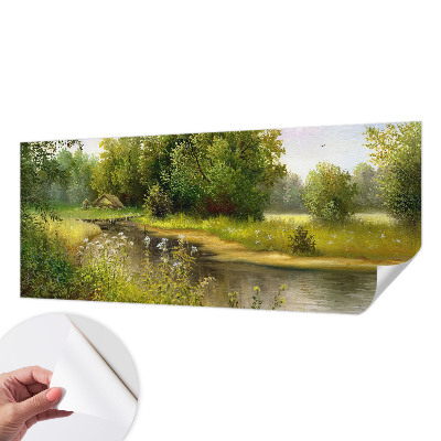 14D-Fototapete mit ländlicher Landschaftsaufnahme