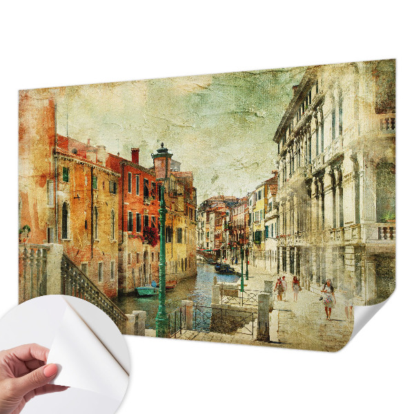 14D-Fototapete fürs Wohnzimmer Stadteindruck