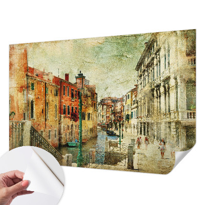 14D-Fototapete fürs Wohnzimmer Stadteindruck