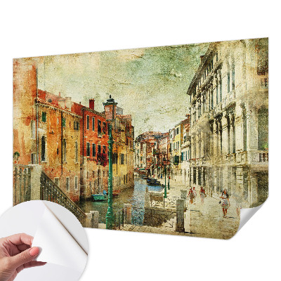 14D-Fototapete fürs Wohnzimmer Stadteindruck