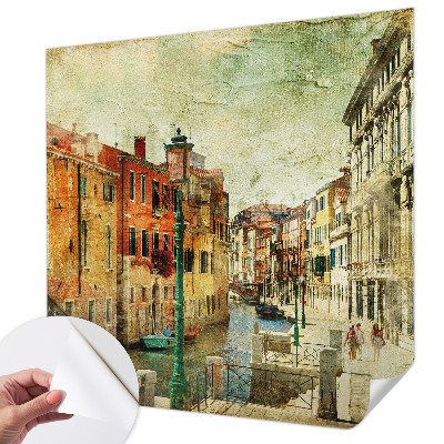 14D-Fototapete fürs Wohnzimmer Stadteindruck