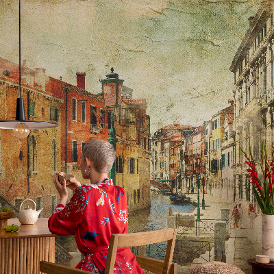 14D-Fototapete fürs Wohnzimmer Stadteindruck