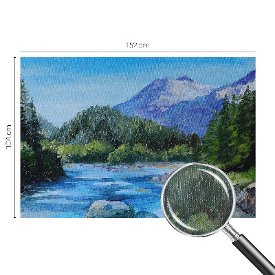 Motivtapete nach Maß mit einer Berglandschaft als Motiv
