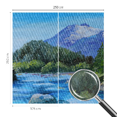 Motivtapete nach Maß mit einer Berglandschaft als Motiv