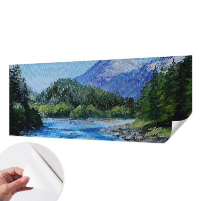 Motivtapete nach Maß mit einer Berglandschaft als Motiv