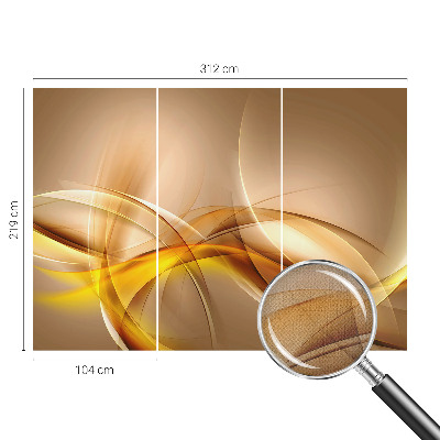 14D-Fototapete fürs Schlafzimmer Sanfte Linien