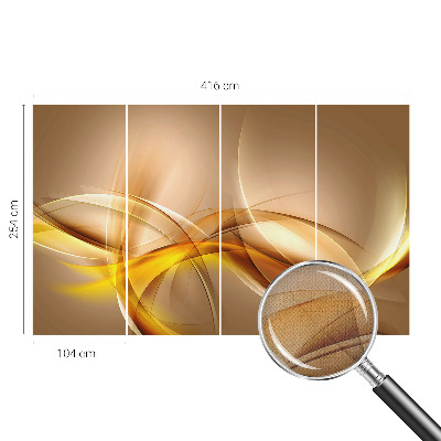 14D-Fototapete fürs Schlafzimmer Sanfte Linien