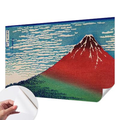 Selbstklebende Fototapete mit rotem Bergmotiv