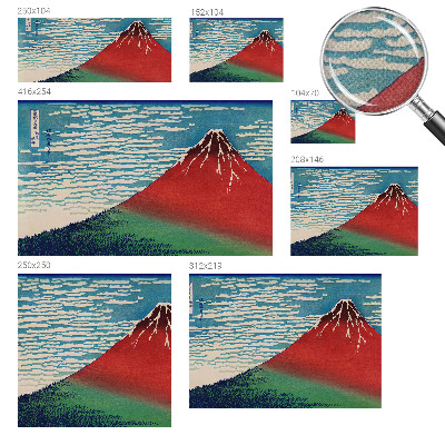 Selbstklebende Fototapete Roter Berg