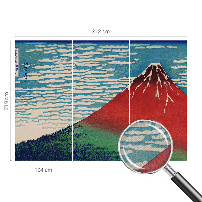 Selbstklebende Fototapete Roter Berg