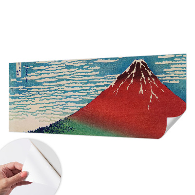 Selbstklebende Fototapete mit rotem Bergmotiv