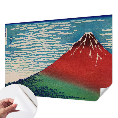 Selbstklebende Fototapete mit rotem Bergmotiv