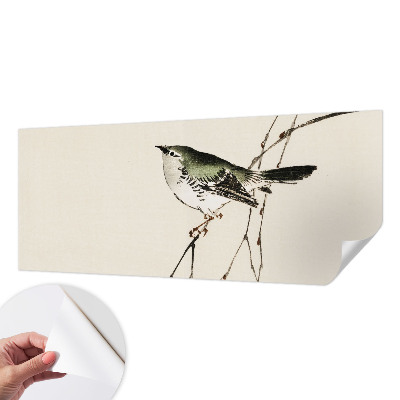 Selbstklebende Fototapete fürs Wohnzimmer mit einem harmonischen Vogelmotiv
