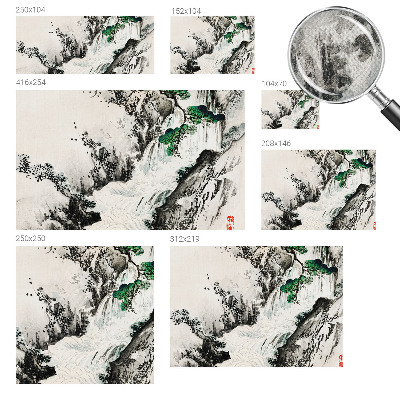 Fototapete in 3D-Optik Wasserfall der Natur