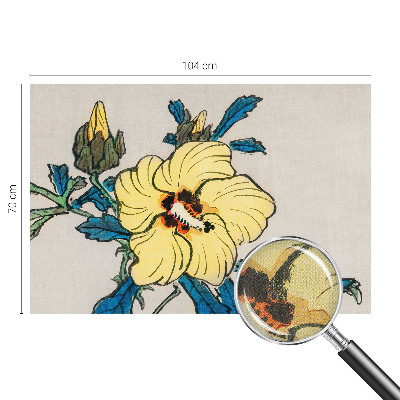 15D-Fototapete fürs Wohnzimmer Gelbe Blume