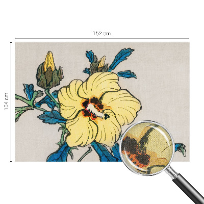 15D-Fototapete fürs Wohnzimmer Gelbe Blume