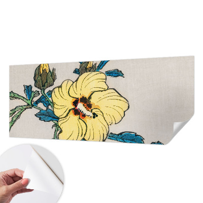 15D-Fototapete fürs Wohnzimmer Gelbe Blume