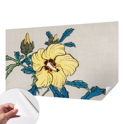 15D-Fototapete fürs Wohnzimmer Gelbe Blume