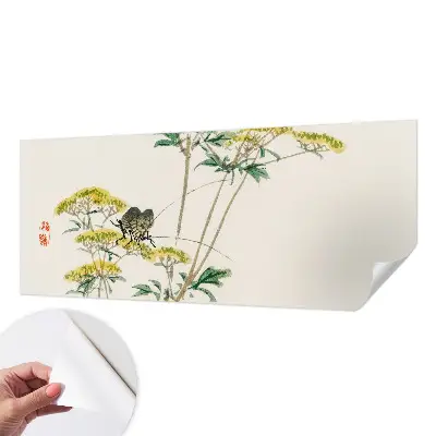 15D-Fototapete fürs Schlafzimmer mit floralem Naturmotiv