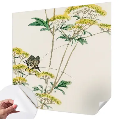 15D-Fototapete fürs Schlafzimmer mit floralem Naturmotiv
