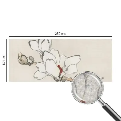 Fototapete nach Maß mit einem zarten Magnolienmotiv
