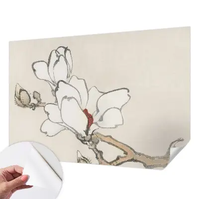 Fototapete nach Maß mit einem zarten Magnolienmotiv
