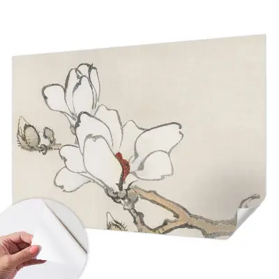 Fototapete nach Maß mit einem zarten Magnolienmotiv