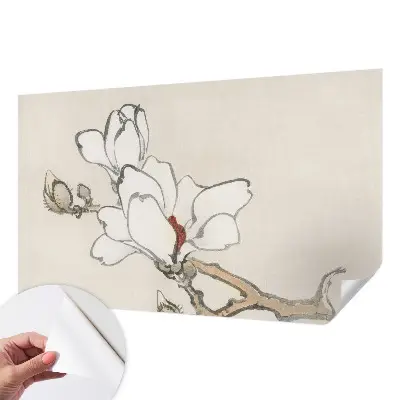 Fototapete nach Maß mit einem zarten Magnolienmotiv