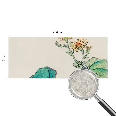 Moderne Fototapete nach Maß mit Motiv aus Blüten und Blättern