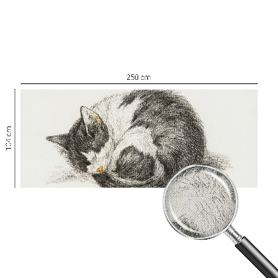 Motivtapete nach Maß mit einem Motiv entzückender Katze