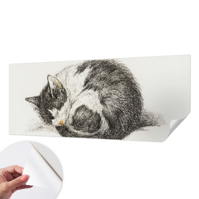 Motivtapete nach Maß mit einem Motiv entzückender Katze