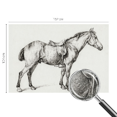 Motivtapete fürs Wohnzimmer Skizze eines Pferdes